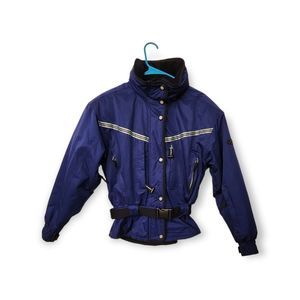 Obermeyer Ski Jacket Insulated Belted Full Zip Sz 8